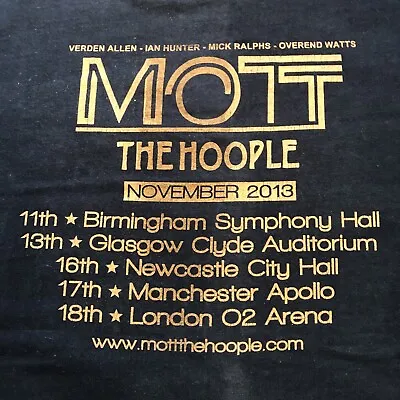 Buy Mott The Hoople 2013 T Shirt XL Pre Owned • 10.42£