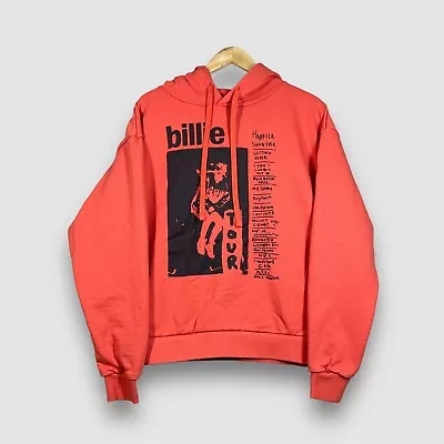 Buy Billie Eilish 2022 Unisex Large Orange Oversized Happier Than Ever Tour Hoodie • 28.41£