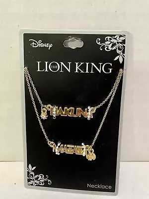 Buy Disney Lion King Multilayered Hakuna Matata Necklace • 14.21£
