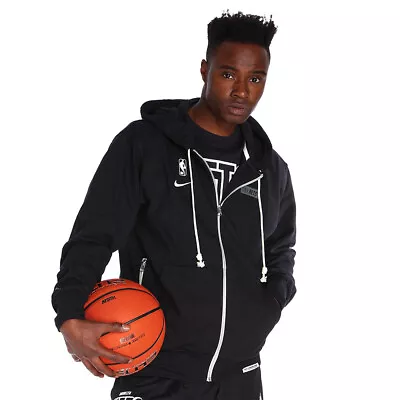 Buy Nike Dri-FIT NBA Brooklyn Nets Standard Issue Full-Zip Hoodie Men Black/pale Ivo • 82.72£