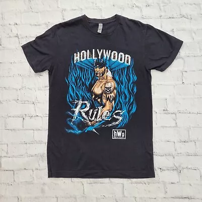 Buy Hollywood Hogan Graphic Print Black T-Shirt Mens S WWE NWO Hulk Hogan Wrestling • 25£