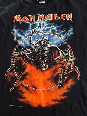 Buy Iron Maiden Rare Official Original 2008 Somewhere Back In Time NORDIC Tour Shirt • 52.17£