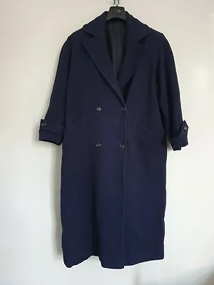 Buy House Of Fraser Womens Overcoat Jacket Pure Wool Made In UK Size 14 • 34£