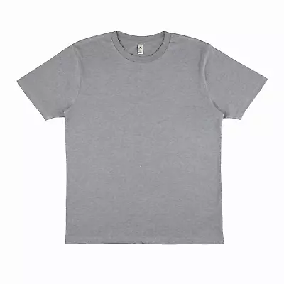 Buy Continental Clothing 100% Organic Cotton Heather Grey T-shirts End Of Business • 4£