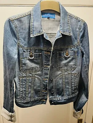 Buy FCUK Fitted Denim Jacket Women Size 8 / 10 French Connection • 19.99£