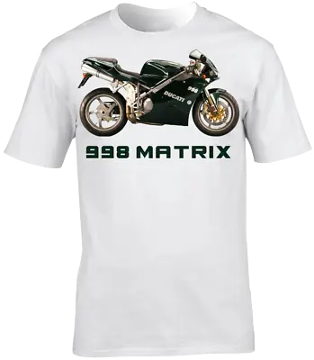 Buy T-Shirt 998 Matrix Motorbike Motorcycle Biker Short Sleeve Crew Neck • 16.99£