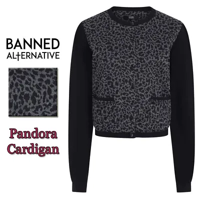 Buy Banned Alternative PANDORA Animal Print Leopard Cardigan Jacket • 27£