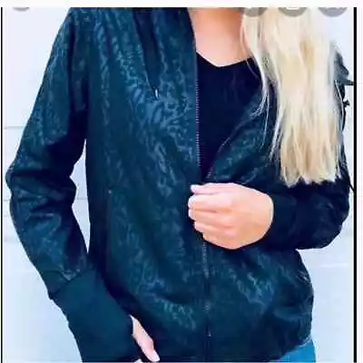 Buy ZYIA Jade Animal Print Bomber Windbreaker Jacket Black Women’s Size Small • 38.58£