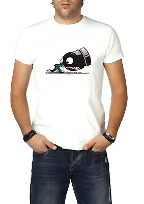 Buy Luigi Punch Bullet Bill  Parody  T-Shirt Size Large • 9£