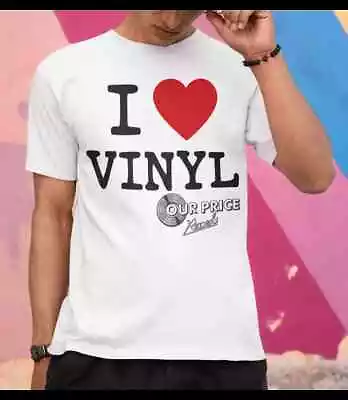 Buy Mens Our Price Records I Love Vinyl T-Shirt XS S M L XL Famous Forever Gift Top • 19.99£