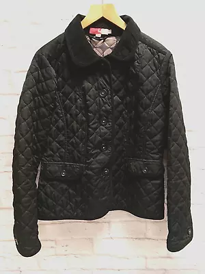 Buy Boden Black Quilted Jacket Size 14 Corduroy Collar    GA 68879 • 9.99£