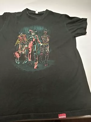 Buy Harley Quinn Zombie Batman & Robin T Shirt Medium Black Pampling  • 10£