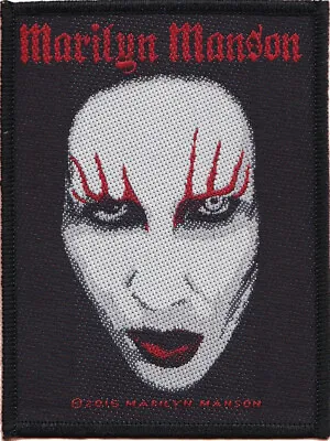 Buy Marilyn Manson - Face Patch 7cm X 10cm • 3.49£