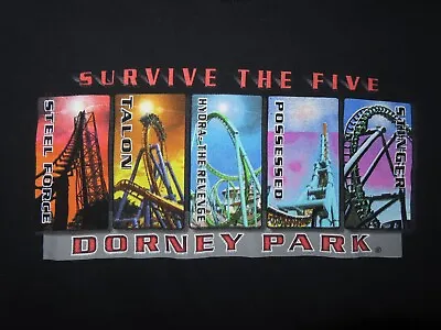 Buy Dorney Park's STEEL FORCE TALON POSSESSED STINGER Roller Coasters (XL) T-Shirt • 37.92£