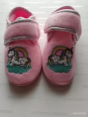 Buy Pink Unicorn Slippers Size 10/11 • 20£