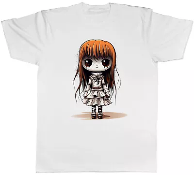 Buy Spooky Doll Mens T-Shirt Gothic Dolly Halloween Creepy Tee Gift • 8.99£