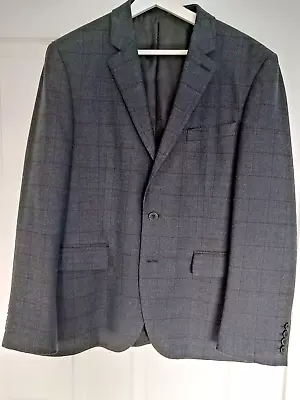 Buy Mens Jaegar Jacket  Charcoal Grey With Check  Size 42S - Regular Fit • 10£