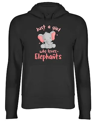 Buy Girl Who Loves Elephants Hoodie Mens Womens Jungle Wildlife Safari Zoo Top Gift • 17.99£