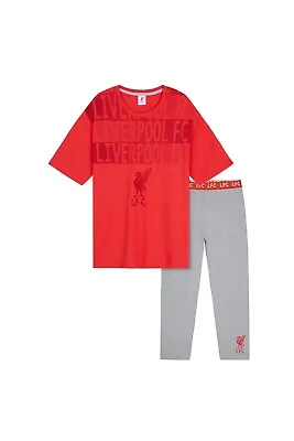 Buy Liverpool Fc Mens Pyjama Set - Bottoms And T-Shirt Short Sleeves Nightwear • 16.49£