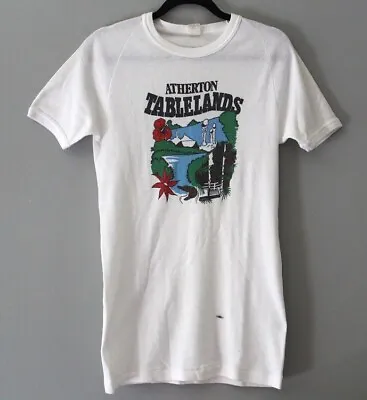 Buy Atherton Tablelands Vintage 80's Souvenir T Shirt Graphic Print Single Stitch • 93.66£