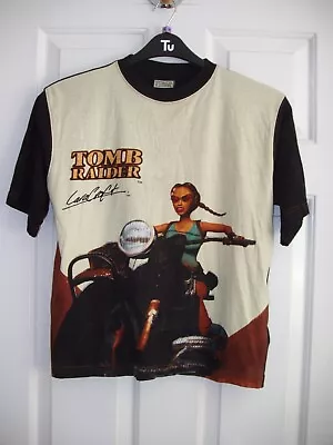 Buy Tomb Raider Lara Croft Bike Short Sleeve T Shirt Top 1996 2001 Age 12 13 20  P2p • 84.99£