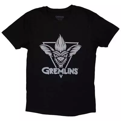 Buy Gremlins Official Unisex T-Shirt: Stripe Triangle - Black Cotton • 16.99£