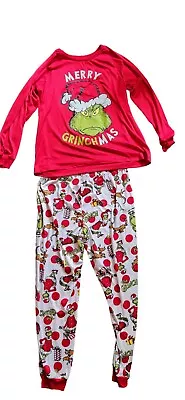 Buy Grinch Who Stole Christmas 2-Piece Pajamas Set Women's Size LARGE 12-14 • 14.15£