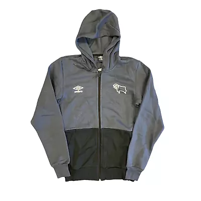 Buy Derby County Men's Hoodie Hoodie Umbro Grey Full Zip Hoodie - New • 24.99£
