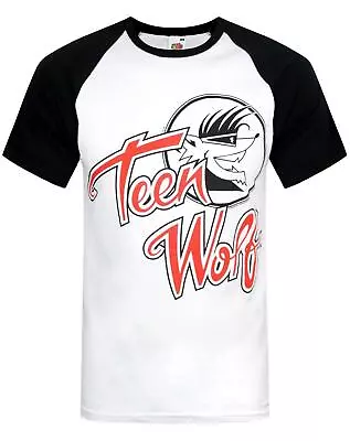 Buy Teen Wolf White Raglan Short Sleeved T-Shirt (Mens) • 14.99£