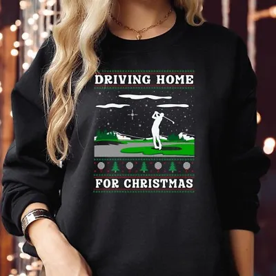 Buy SWEATSHIRT (5231) Driving Home For Christmas GOLF Sport Funny Christmas Jumper • 19.95£