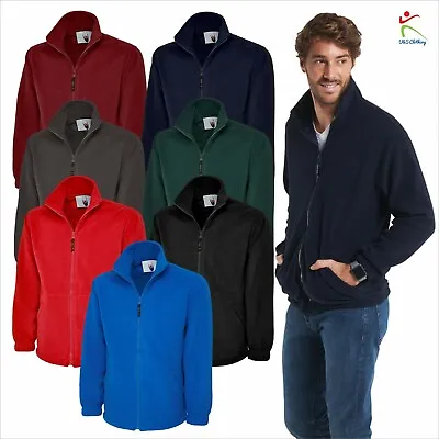 Buy Uneek UC604 Mens Adult Classic Full Zip Micro Fleece Coat Jacket Size XS-6XL • 14.09£