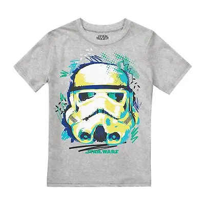 Buy Star Wars Boys T-shirt Sketch Trooper Top Tee 3-12 Years Official • 7.99£