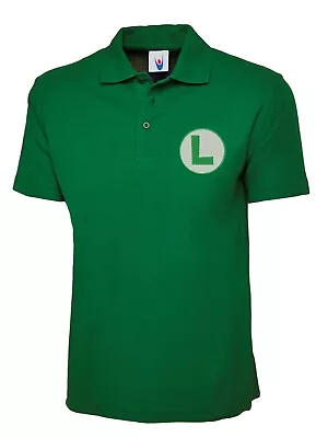 Buy Embroidered Super Mario & Luigi Logo Polo Shirt, Video Game Lovers Players Gifts • 10.99£