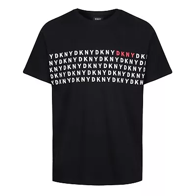 Buy DKNY Mens T-Shirt Acers Short Sleeve Top Printed Branding Cotton Regular Fit • 18.99£