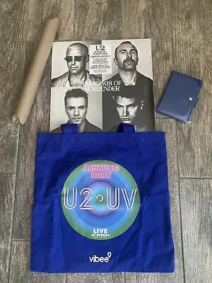 Buy U2:UV Achtung Baby Sphere Las Vegas VIP Vibee Merch Tote Album Poster Wallet • 126.50£