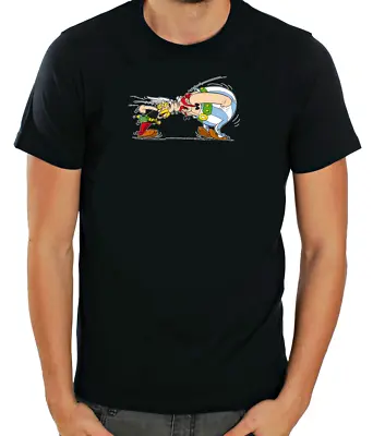 Buy Asterix & Obelix Funny Characters Short Sleeve  White T Shirt Men K1003 • 9.51£