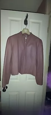 Buy Ladies Leather Jacket Size 16 Used • 25£