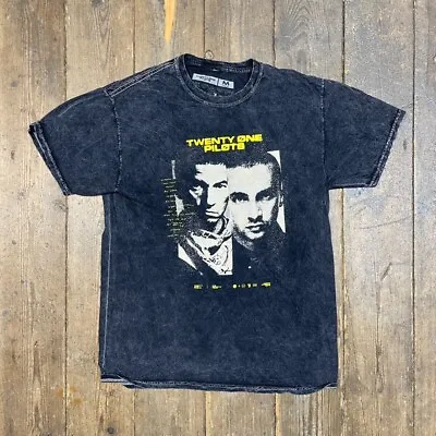 Buy Twenty One Pilots T-Shirt Graphic Print Single Stitch Tee, Grey, Mens Medium • 15£