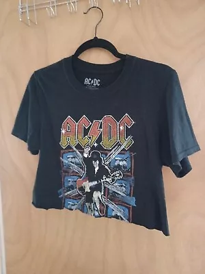 Buy Acdc T Shirt Cropped S Ladies Womens • 5£