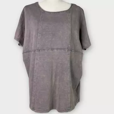 Buy NWT Very J. Washed Bleach Dyed Oversized Cotton T-Shirt (Gray) - Medium • 12.28£