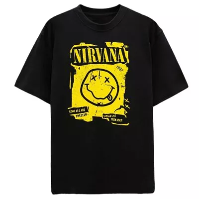 Buy Nirvana Smiley Shirt, Smiley Face, Unisex T-Shirt, Vintage Band Tee • 47.84£