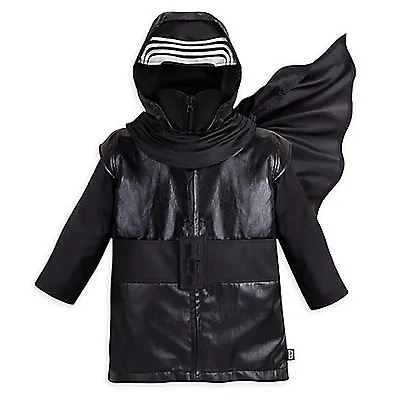 Buy Star Wars Kylo Ren Rain Jacket For Boys - The Force Awakens Black Coat Hooded • 104.47£