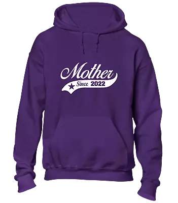 Buy Mother Since 2022 Hoody Hoodie Cool Gift Idea For New Mum Mother Present Top • 21.99£