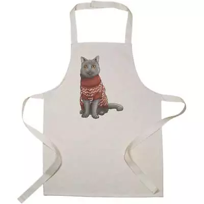Buy 'Cat In Christmas Jumper' Kid’s Cooking Apron (AP00038915) • 7.99£