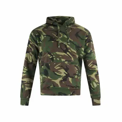 Buy Men's Pullover Woodland / DPM Camo Hoodie With Elasticated Cuffs And Hem • 20.95£