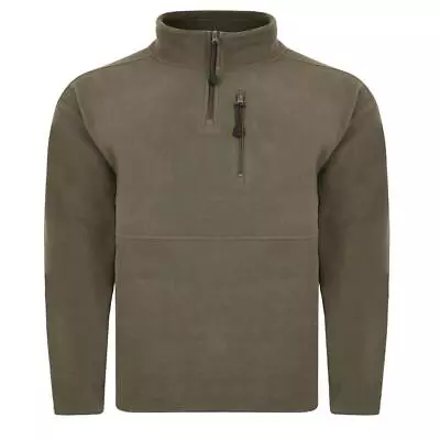 Buy Espionage Men's Plus Size Fleece 1/4 Zip Jacket XXL To 8XL 2 Colours • 45.49£
