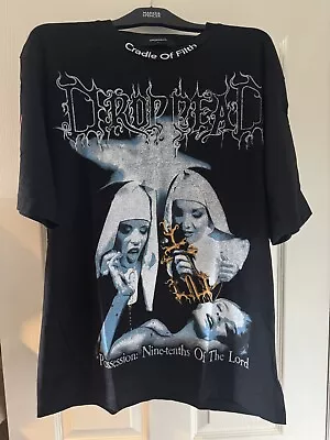 Buy Drop Dead Cradle Of Filth T Shirt Size Large (see Description) • 50£