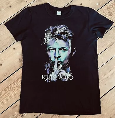 Buy David Bowie Tribute T Shirt Small 2047-2016 Print Gildan • 10.99£