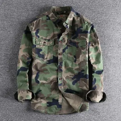 Buy Men’s Woman’s Stylish Streetwear Camouflage Varsity Denim Jacket • 25.30£