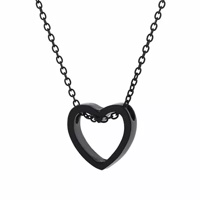 Buy Love Heart Hollow Necklace Pendant Chain Choker Adjustable Jewellery  • 3.99£